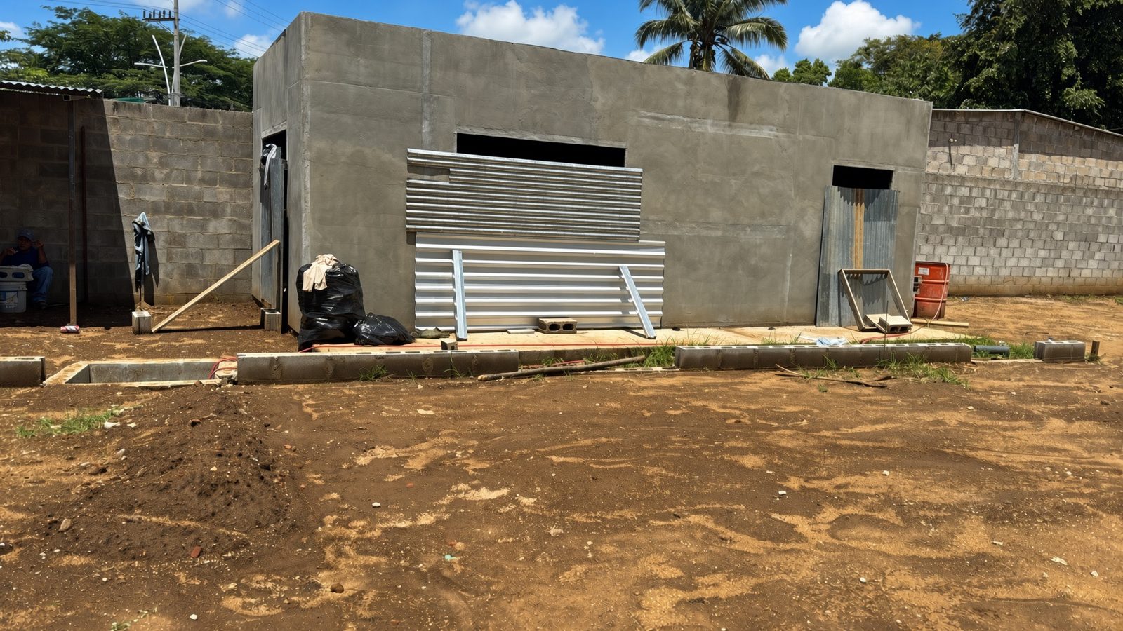 Construcción de cuarto de máquinas y servicios
